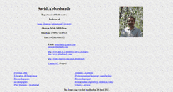 Desktop Screenshot of abbasbandy.com
